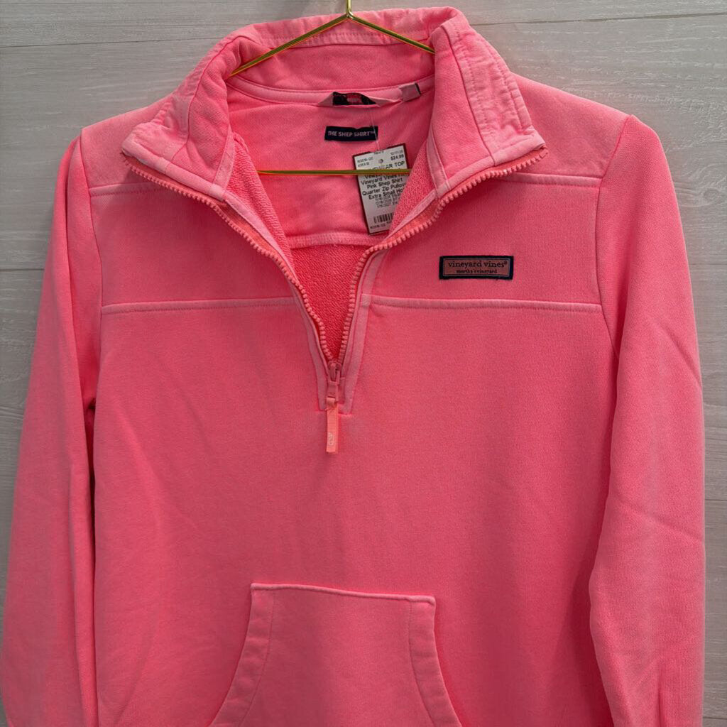 Vineyard Vines Hot Pink Shep Shirt Quarter Zip Pullover Extra Small