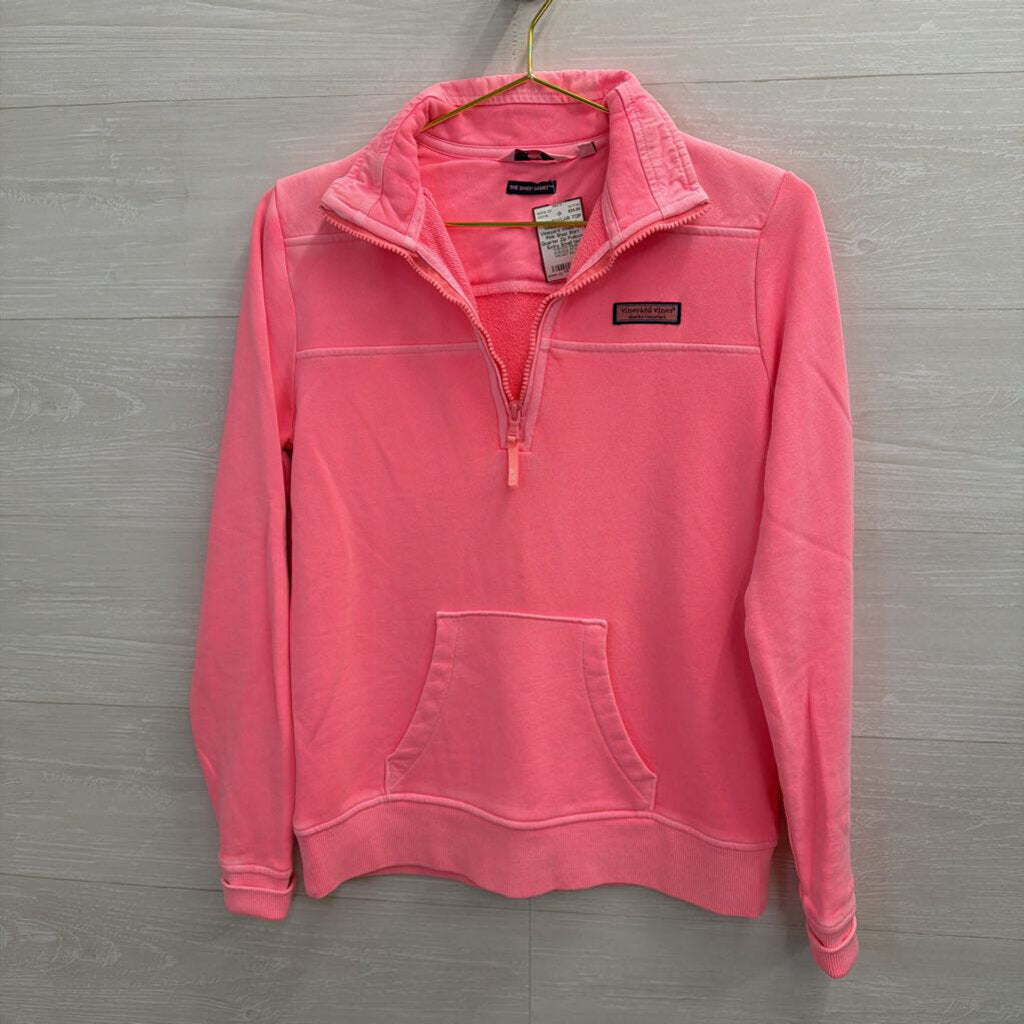 Vineyard Vines Hot Pink Shep Shirt Quarter Zip Pullover Extra Small