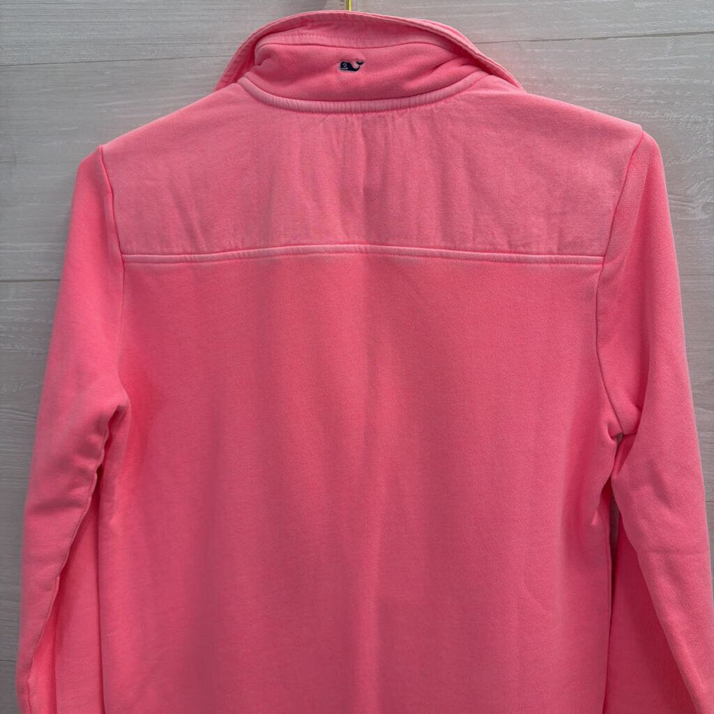 Vineyard Vines Hot Pink Shep Shirt Quarter Zip Pullover Extra Small
