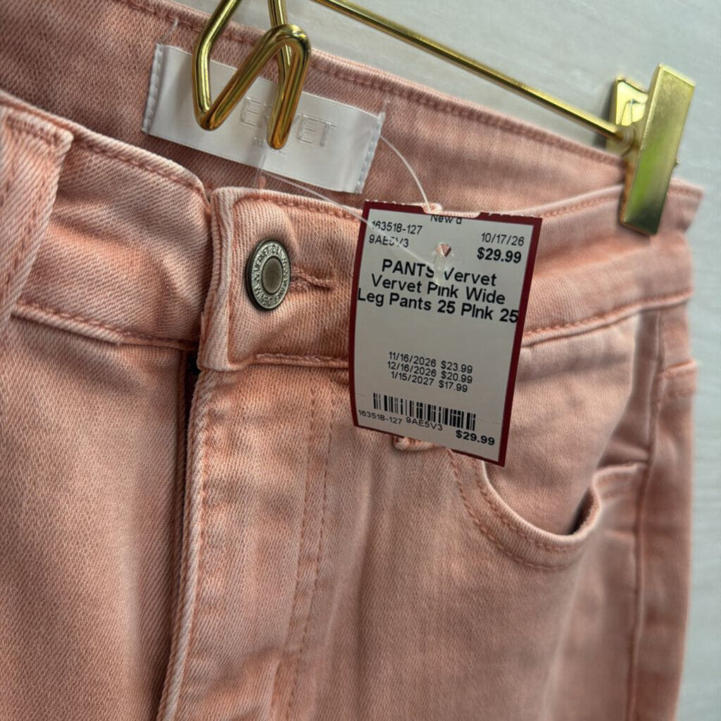 Vervet Pink Wide Leg Pants 25