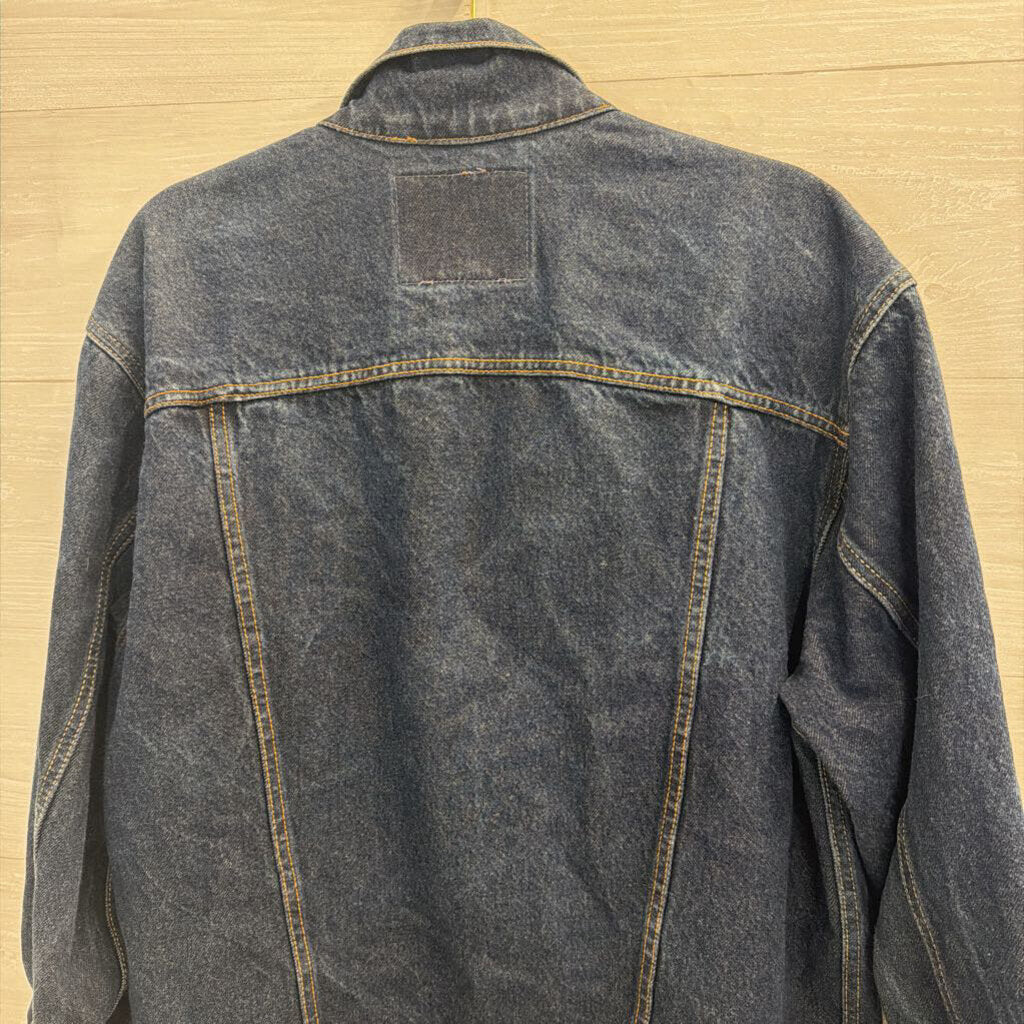 Levi Dark Wash Denim Trucker Jacket Small