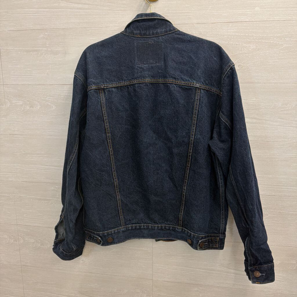 Levi Dark Wash Denim Trucker Jacket Small