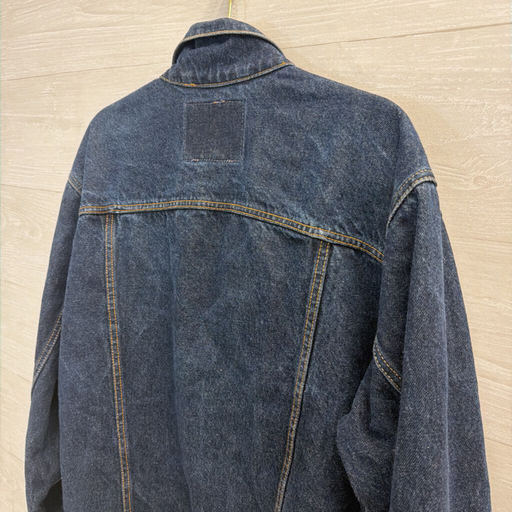 Levi Dark Wash Denim Trucker Jacket Small