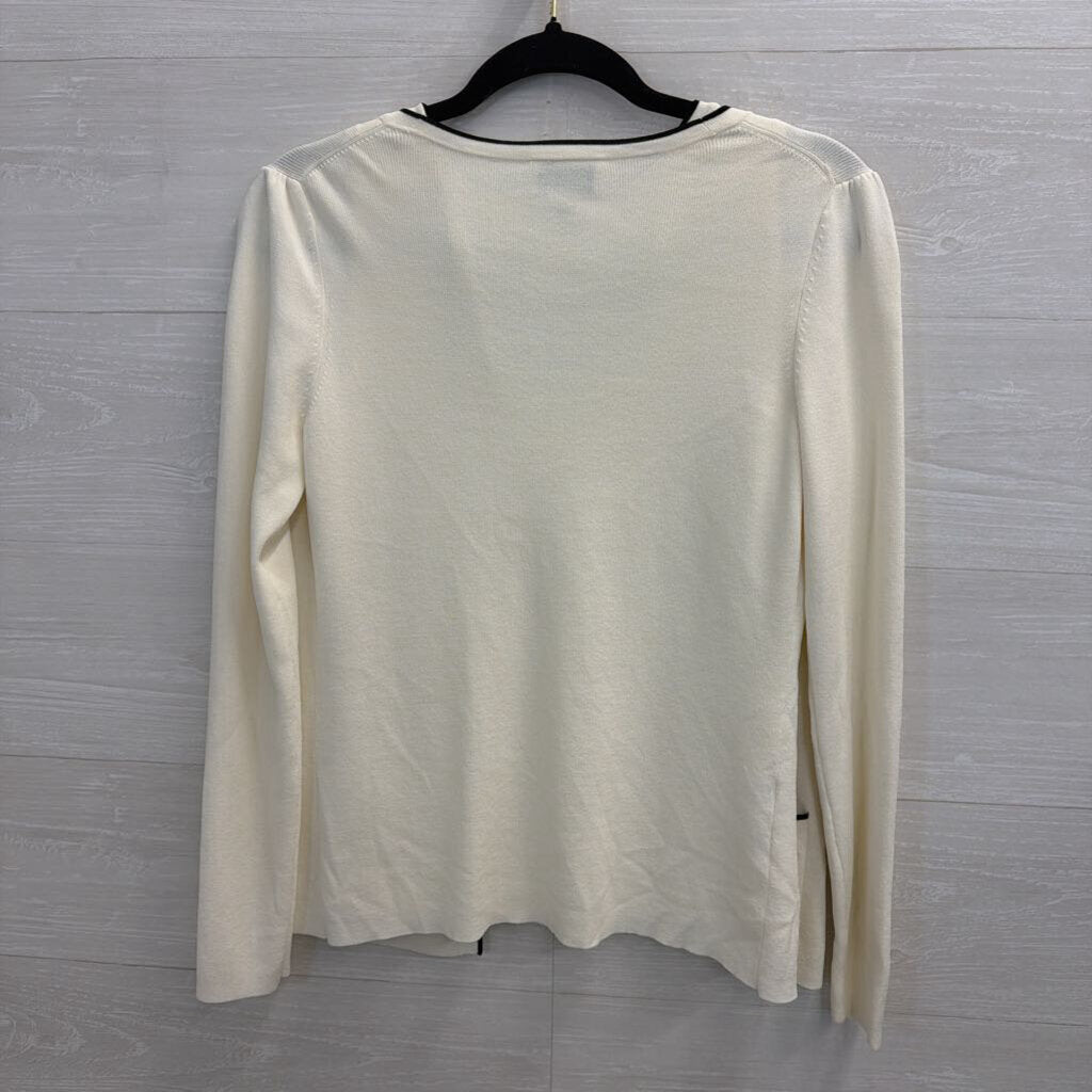 Cream/Black Cardigan/Tank Set Small