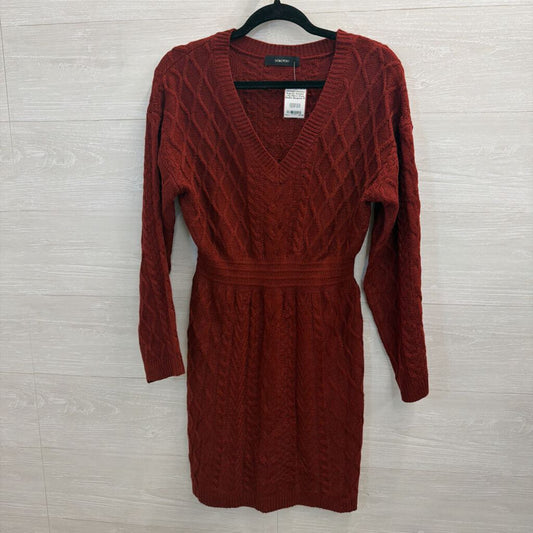 Bugundy Sweater Long Sleeve Dress Medium