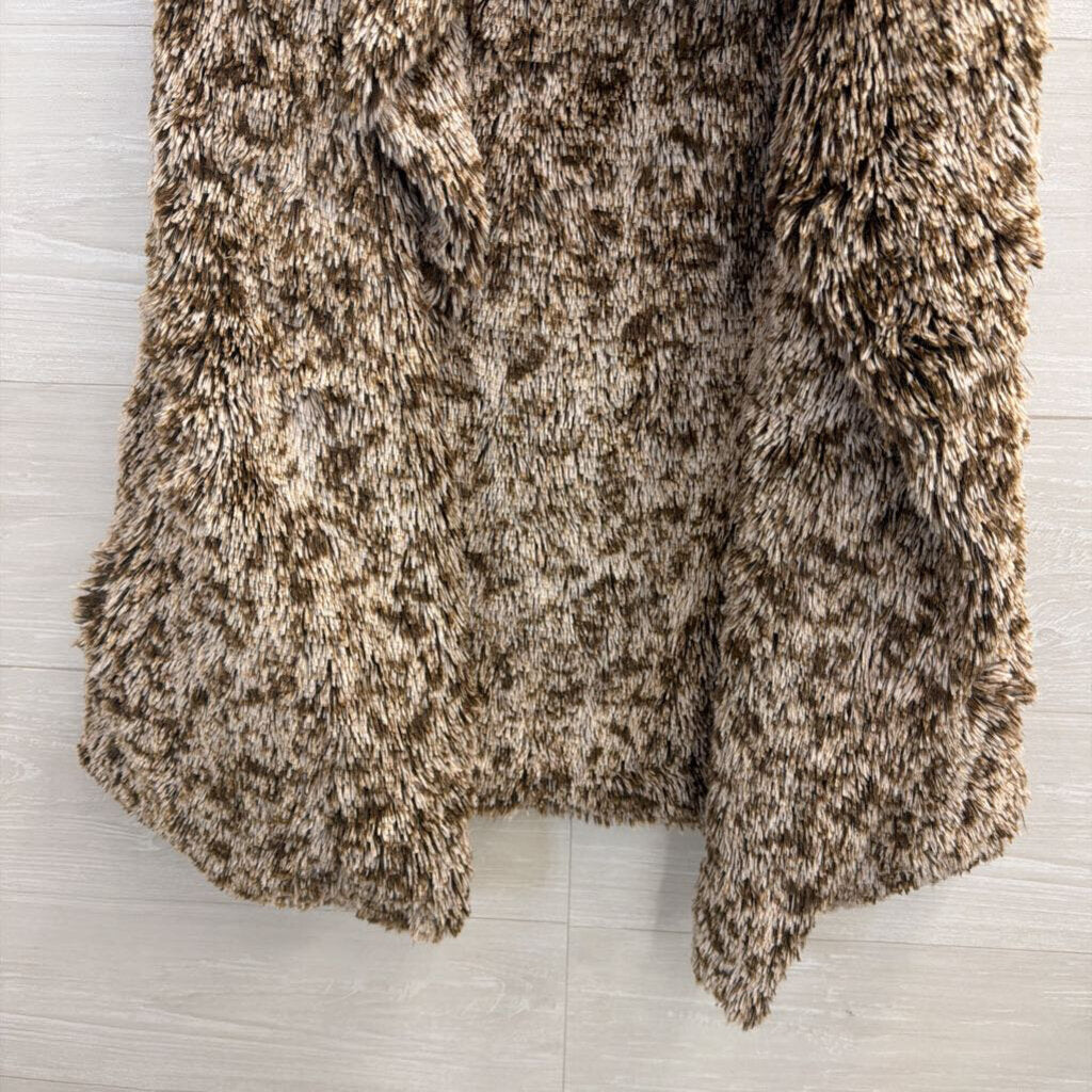 Brown Faux Fur Vest Small/Medium