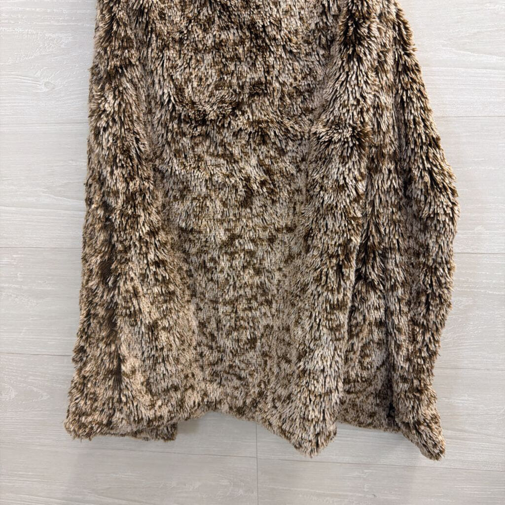 Brown Faux Fur Vest Small/Medium
