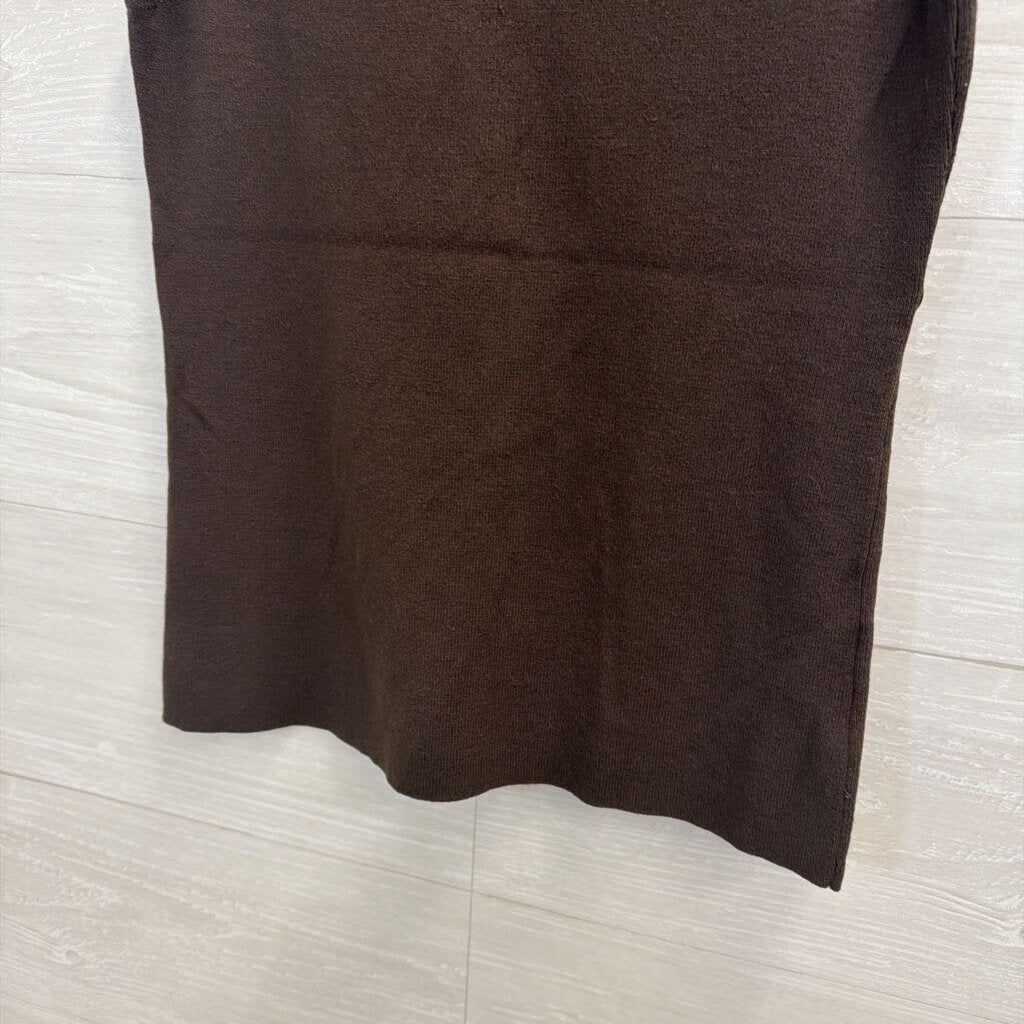 Vintage Brown Tank with Circle Beads Small