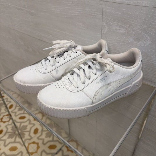 Puma White Platform Sneakers 7.5