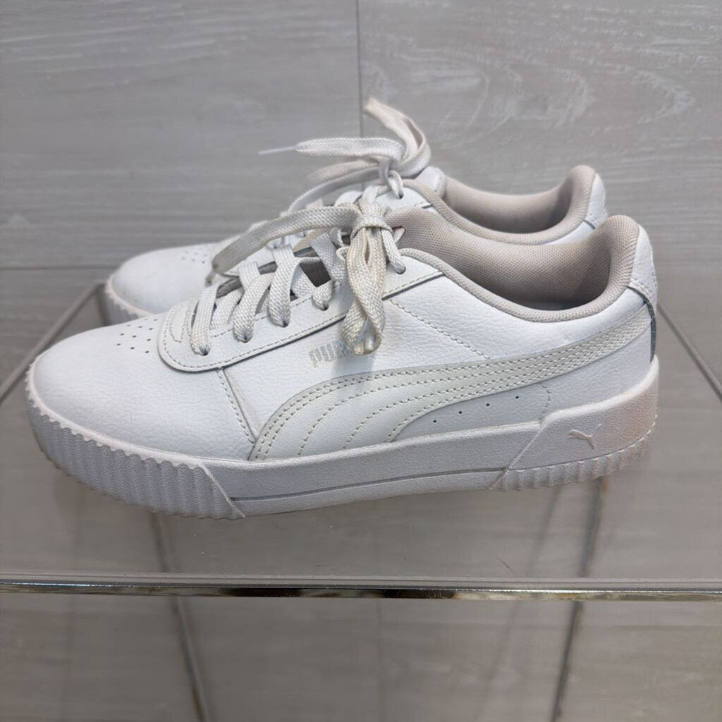 Puma White Platform Sneakers 7.5