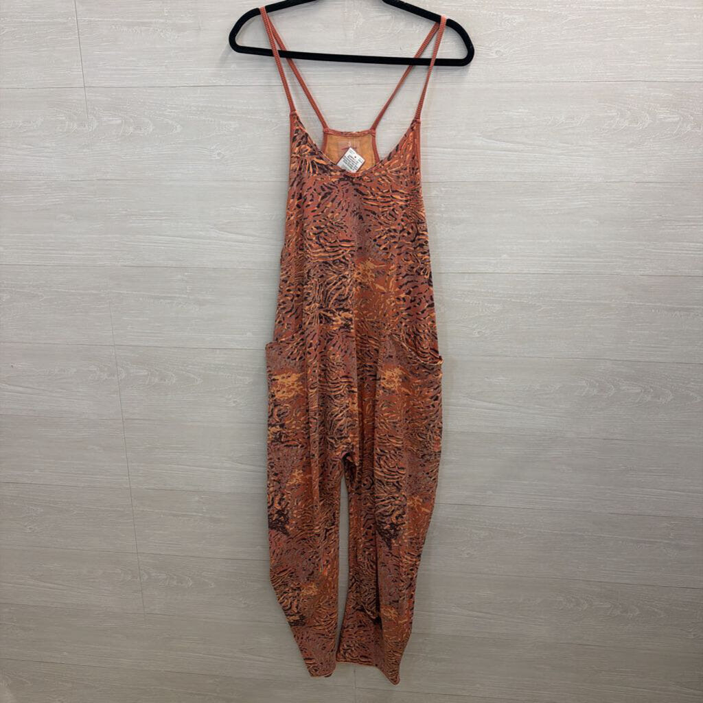 FP Movement Hot Shot Onesie Orange Print Small