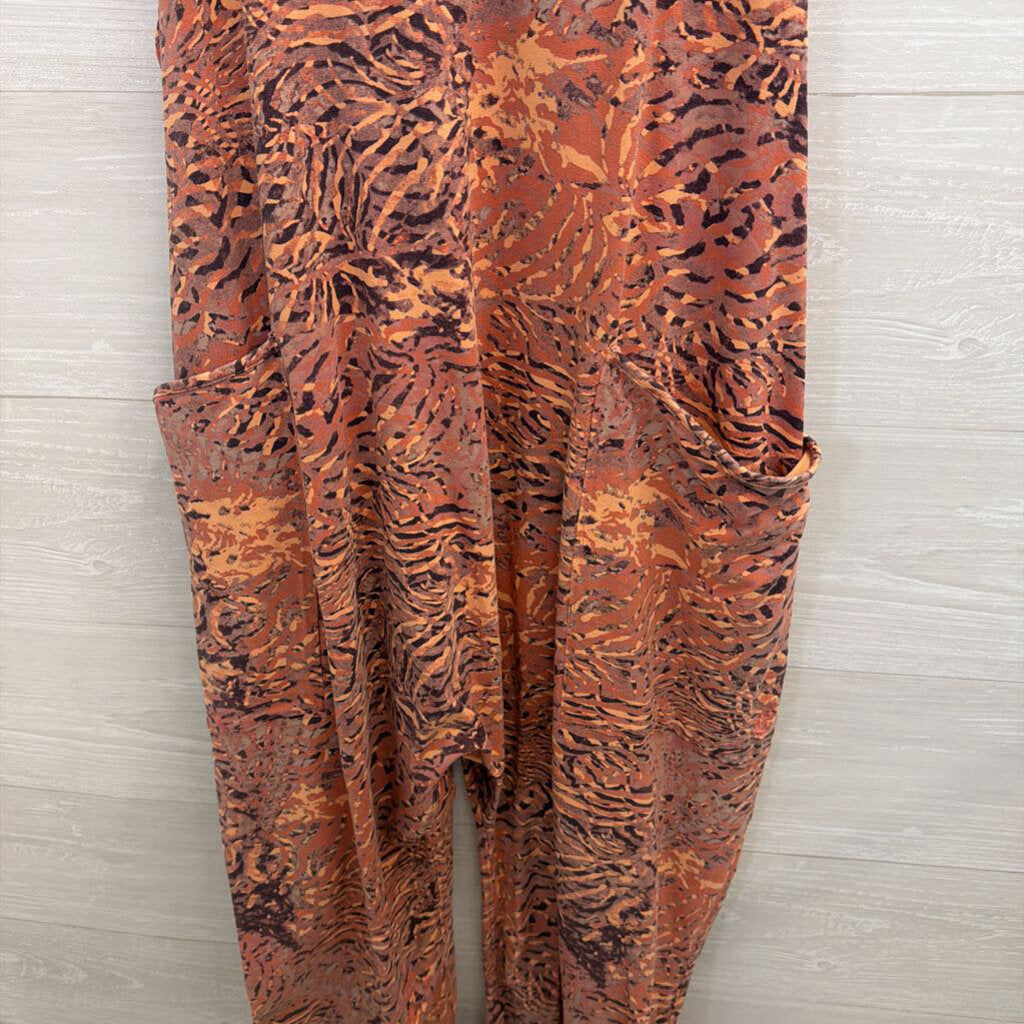 FP Movement Hot Shot Onesie Orange Print Small