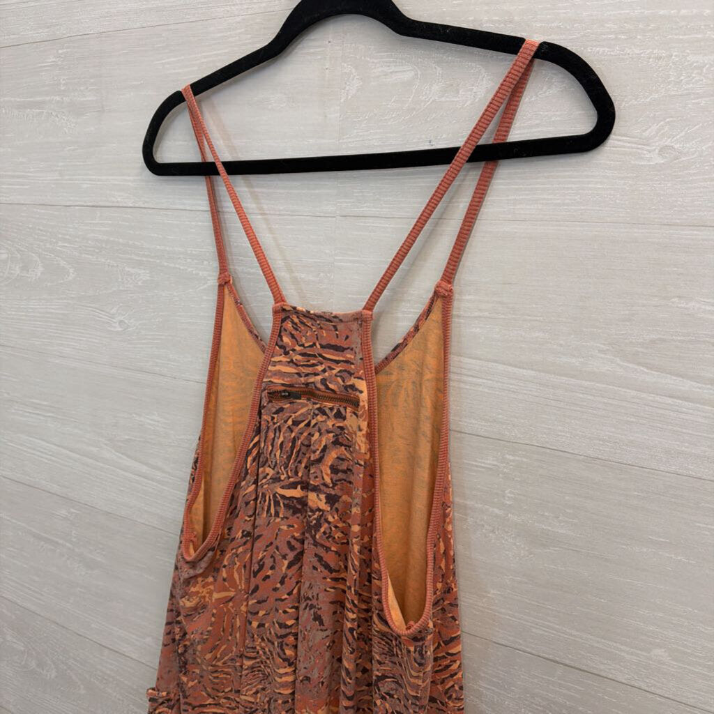 FP Movement Hot Shot Onesie Orange Print Small