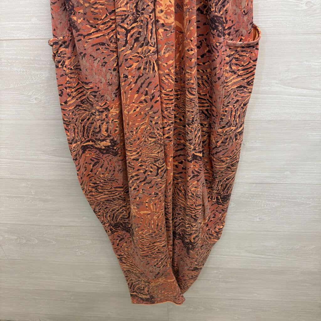 FP Movement Hot Shot Onesie Orange Print Small