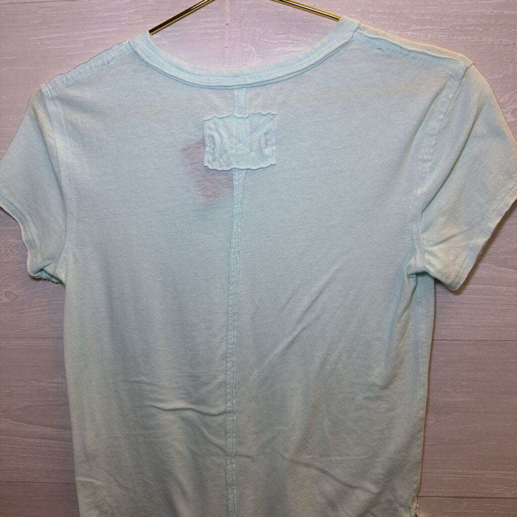 We the Free Blue Slouchy Tee Extra Small