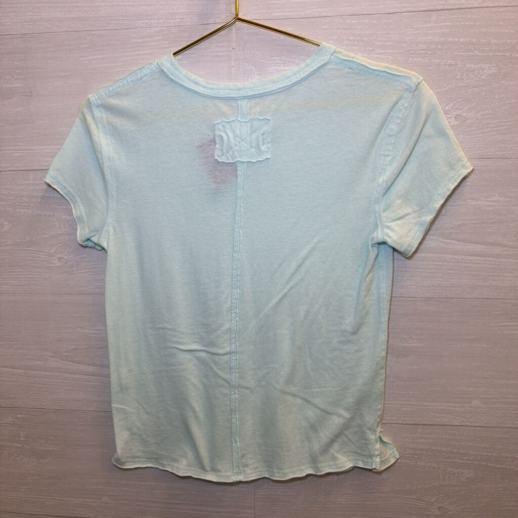 We the Free Blue Slouchy Tee Extra Small