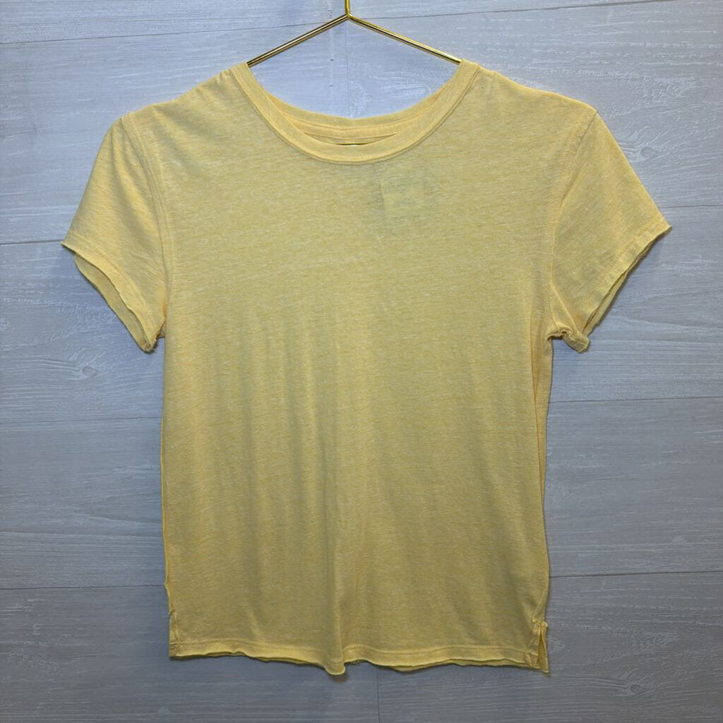 We the Free Yellow Slouchy Tee Extra Small