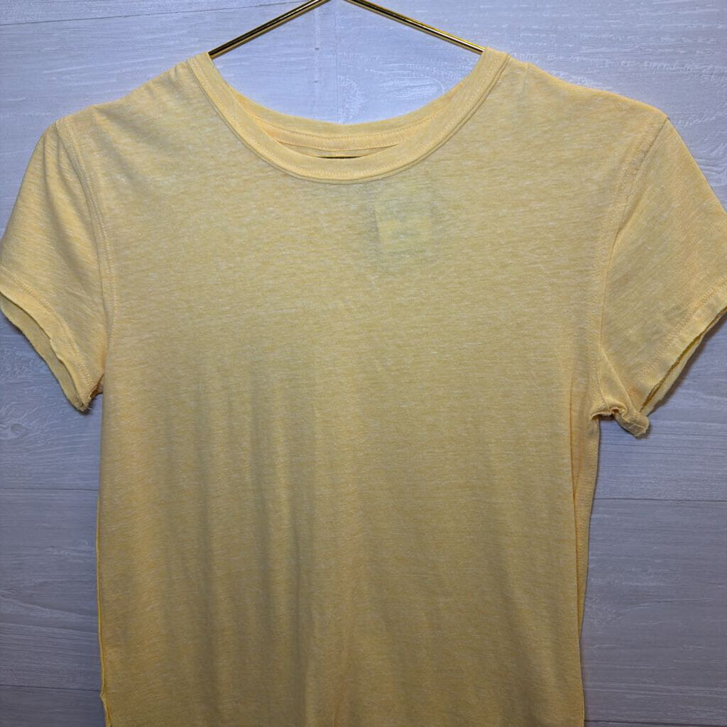 We the Free Yellow Slouchy Tee Extra Small