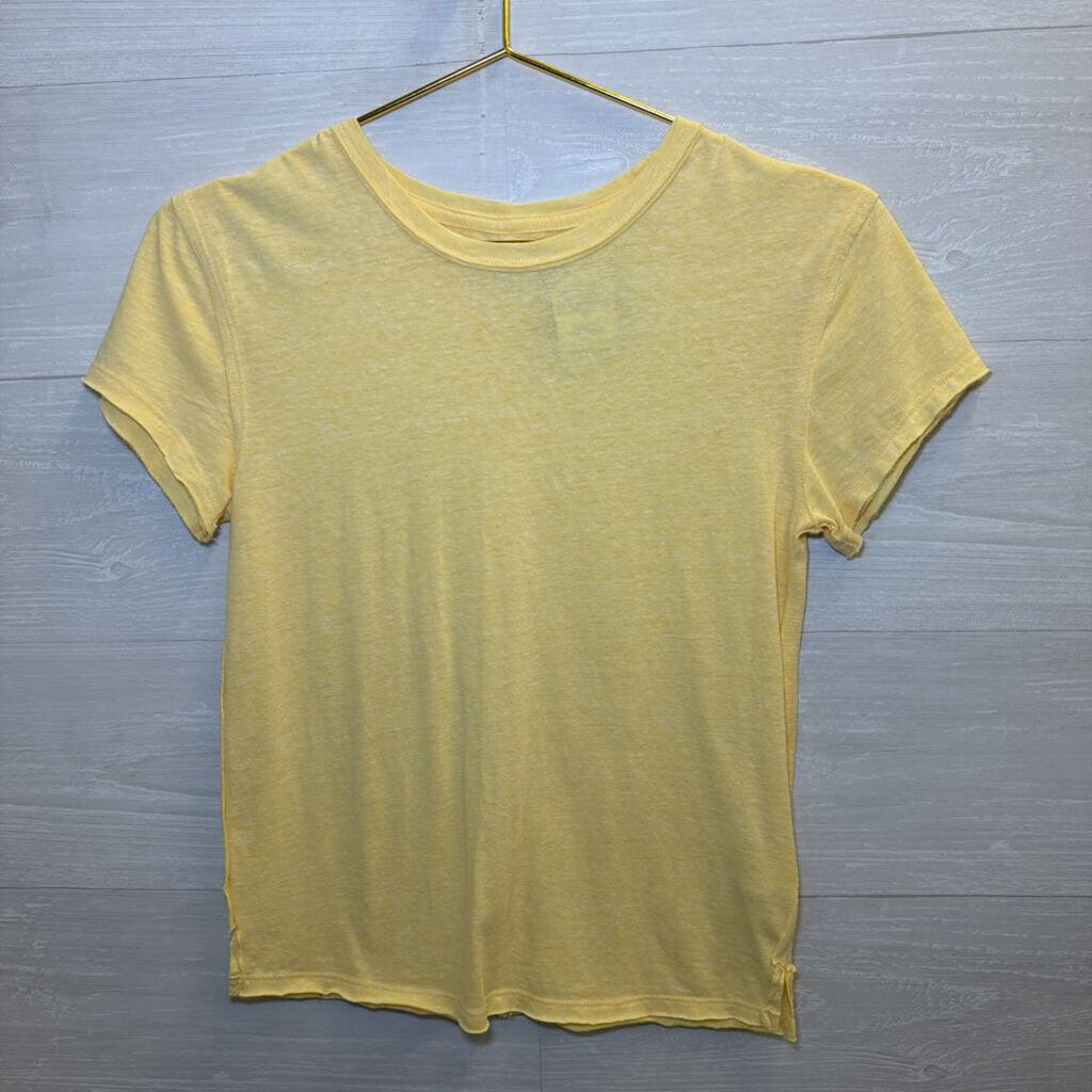 We the Free Yellow Slouchy Tee Extra Small