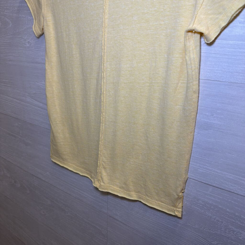 We the Free Yellow Slouchy Tee Extra Small