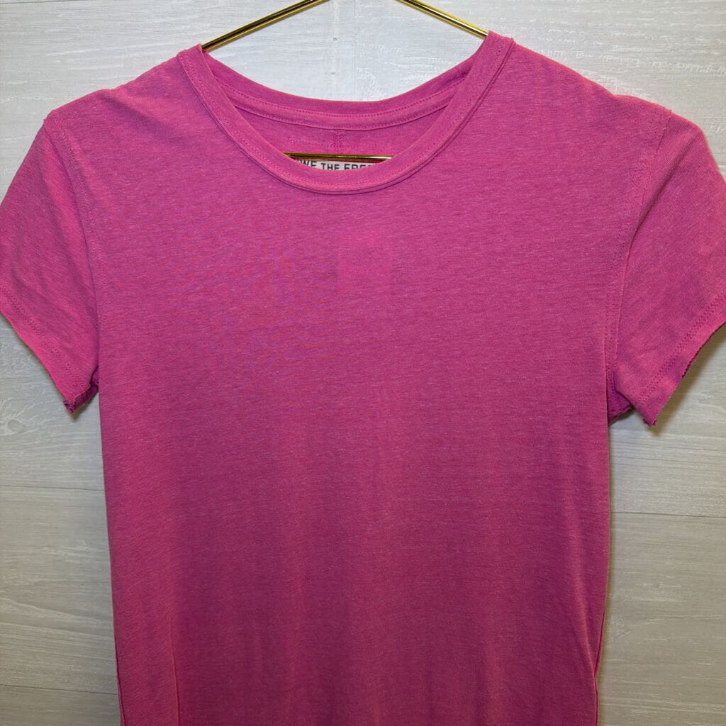 We the Free Pink Slouchy Tee Extra Small