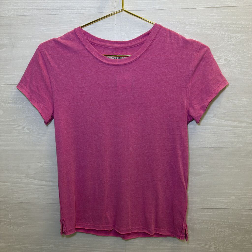 We the Free Pink Slouchy Tee Extra Small