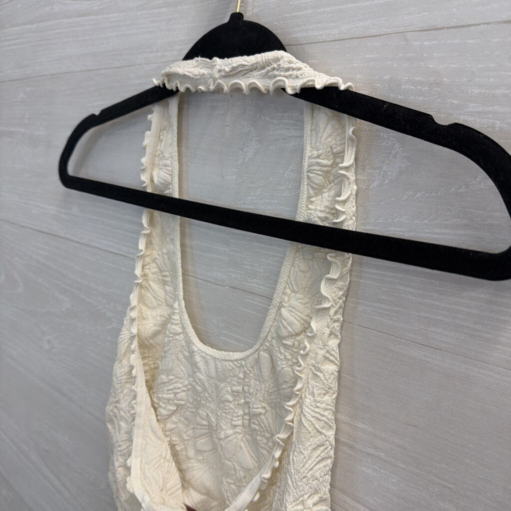 Intimately Free People Halter Lettuce Edge Bralette Small