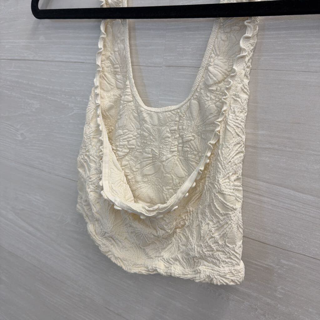 Intimately Free People Halter Lettuce Edge Bralette Small