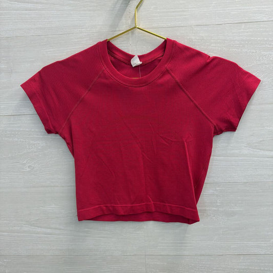 Lululemon Hot Pink Cropped Short Sleeve 4