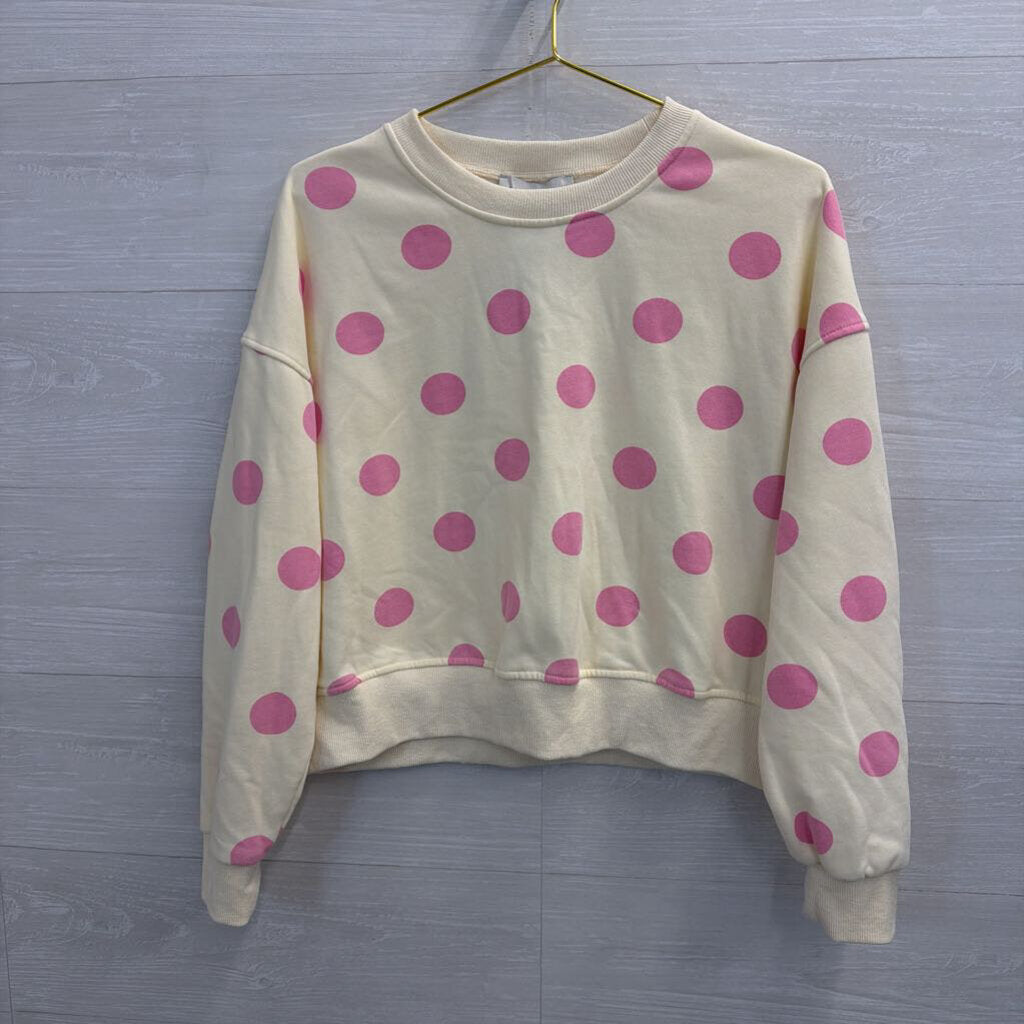 Veveret Cream/Pink Polka Dot Lounge Set Small