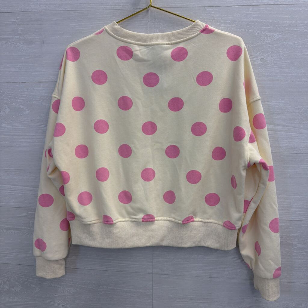 Veveret Cream/Pink Polka Dot Lounge Set Small
