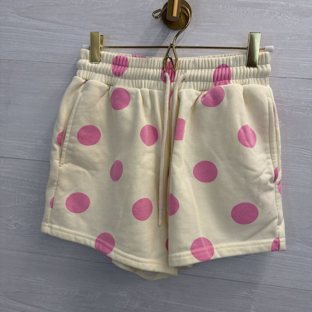 Veveret Cream/Pink Polka Dot Lounge Set Small