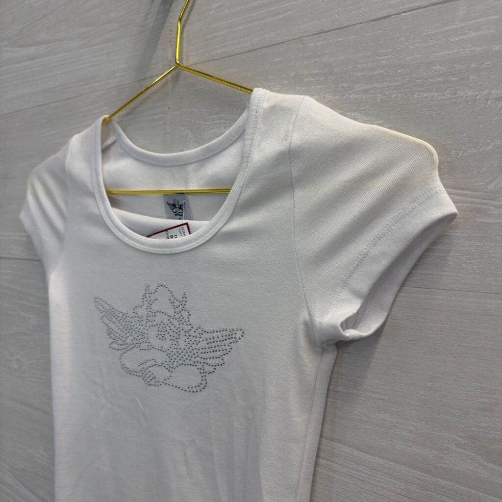 Boys Lie White Cropped Cherub Tee Small