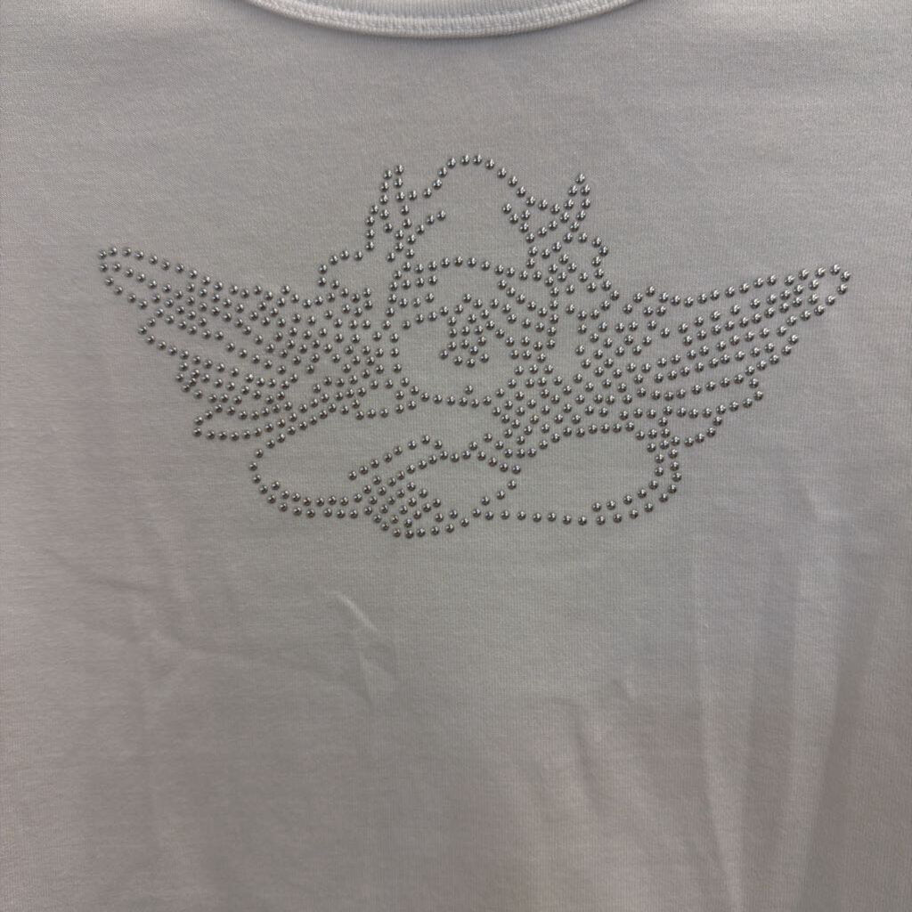 Boys Lie White Cropped Cherub Tee Small