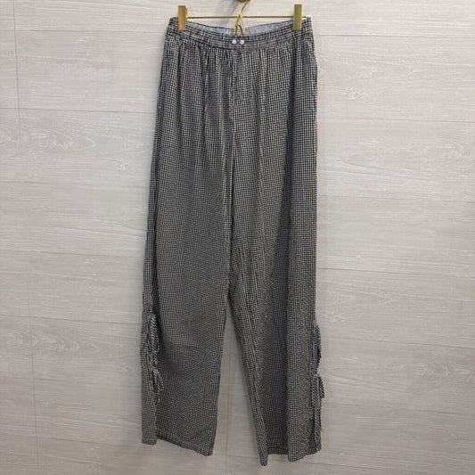 Aerie Gingham Pants with Ties Extra Small