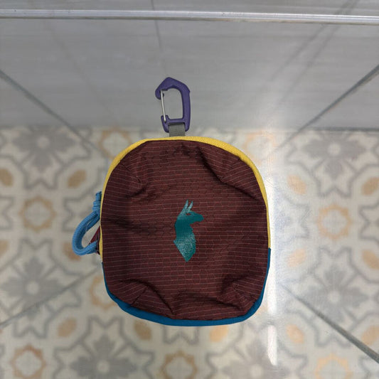 Cotopaxi Maroon Colorblock Mini Zip Pouch