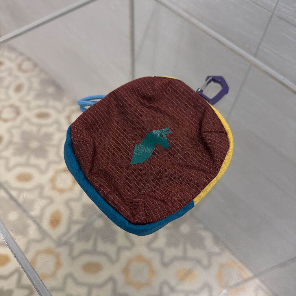 Cotopaxi Maroon Colorblock Mini Zip Pouch