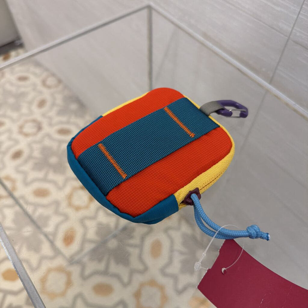 Cotopaxi Maroon Colorblock Mini Zip Pouch