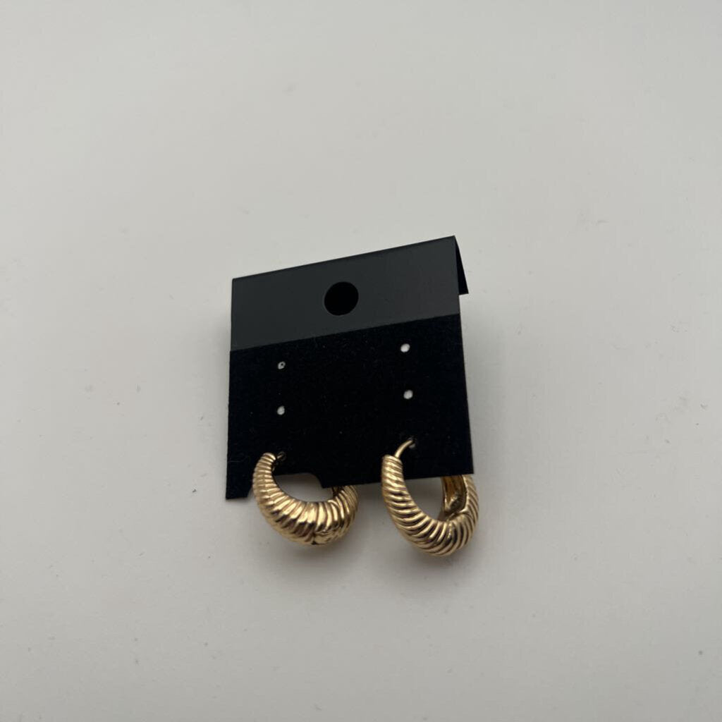Gold Huggie Hoop Earrings