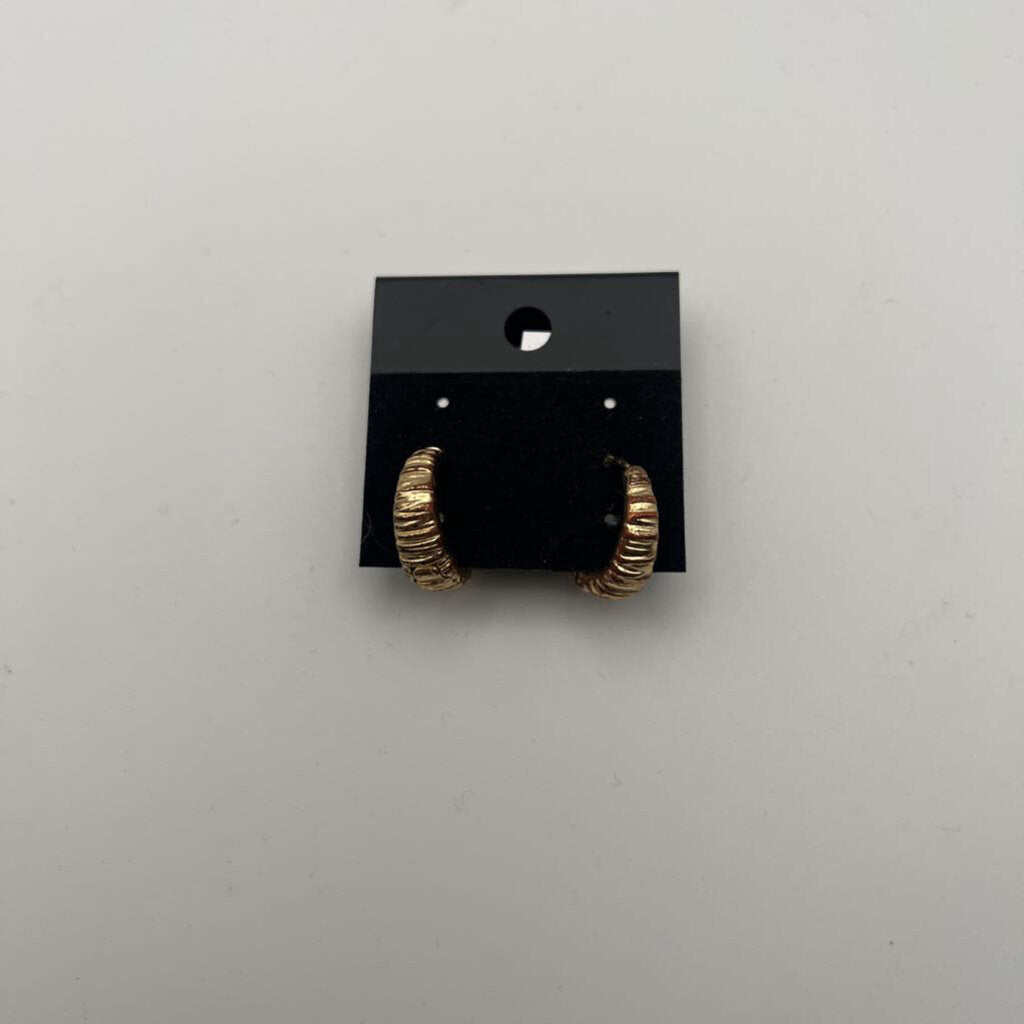 Gold Huggie Hoop Earrings