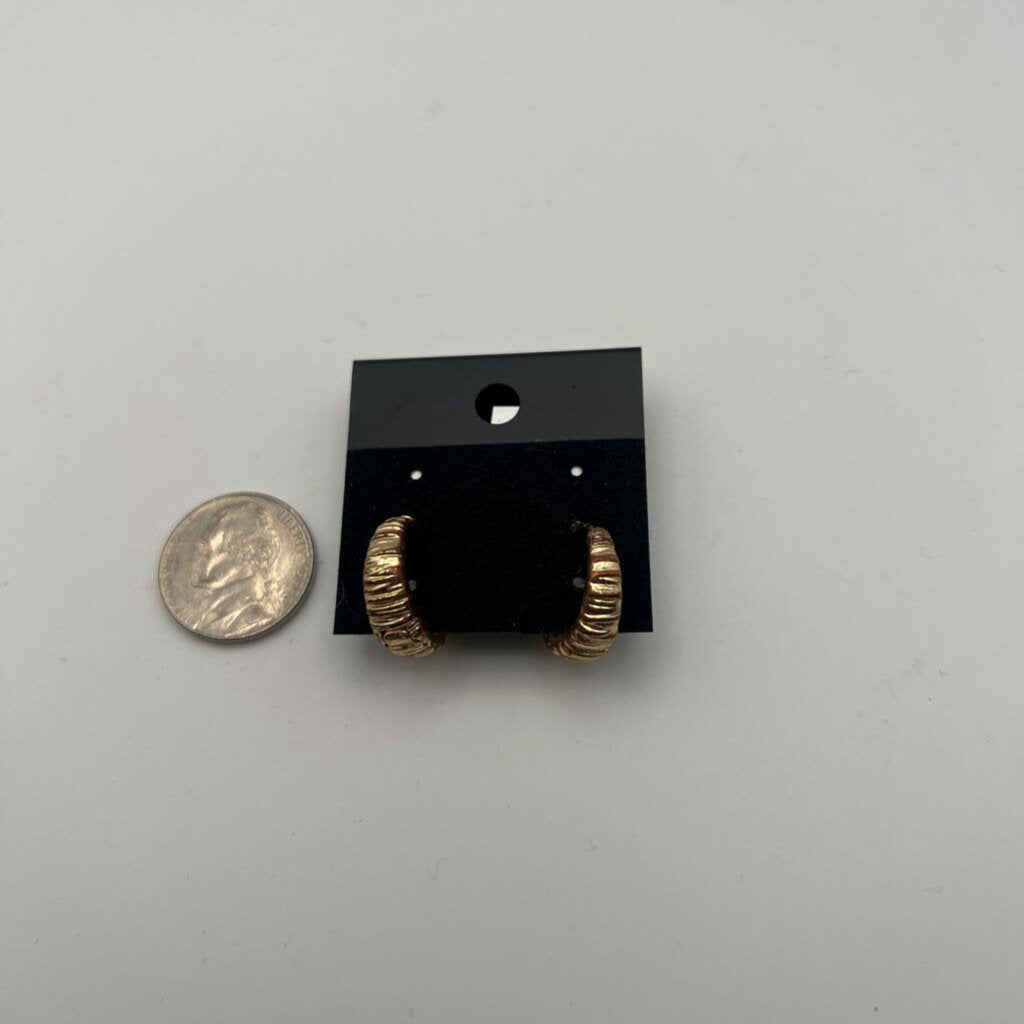 Gold Huggie Hoop Earrings