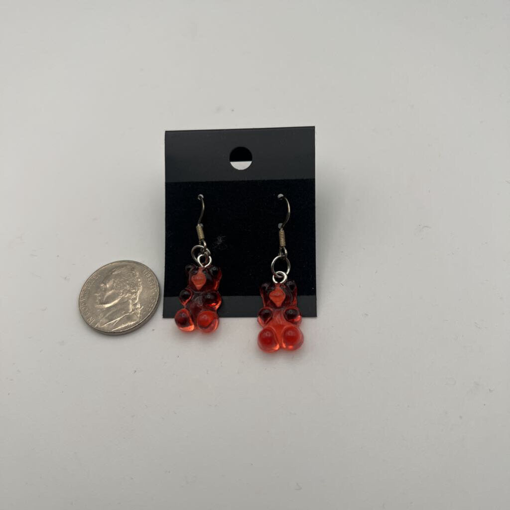 Red Gummy Bear Earrings