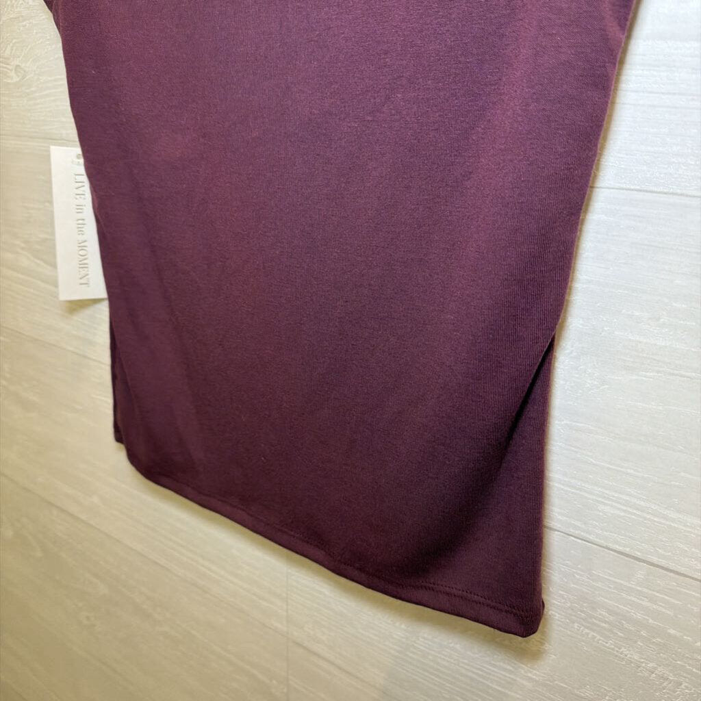 Purple V Neck Top Medium
