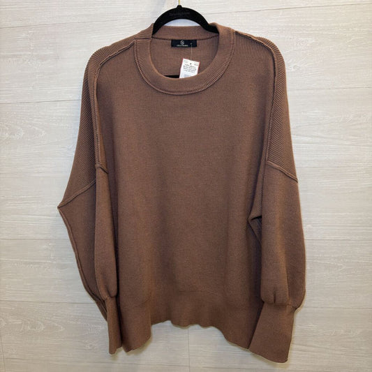Brown Knit Long Sleeve Sweater Large