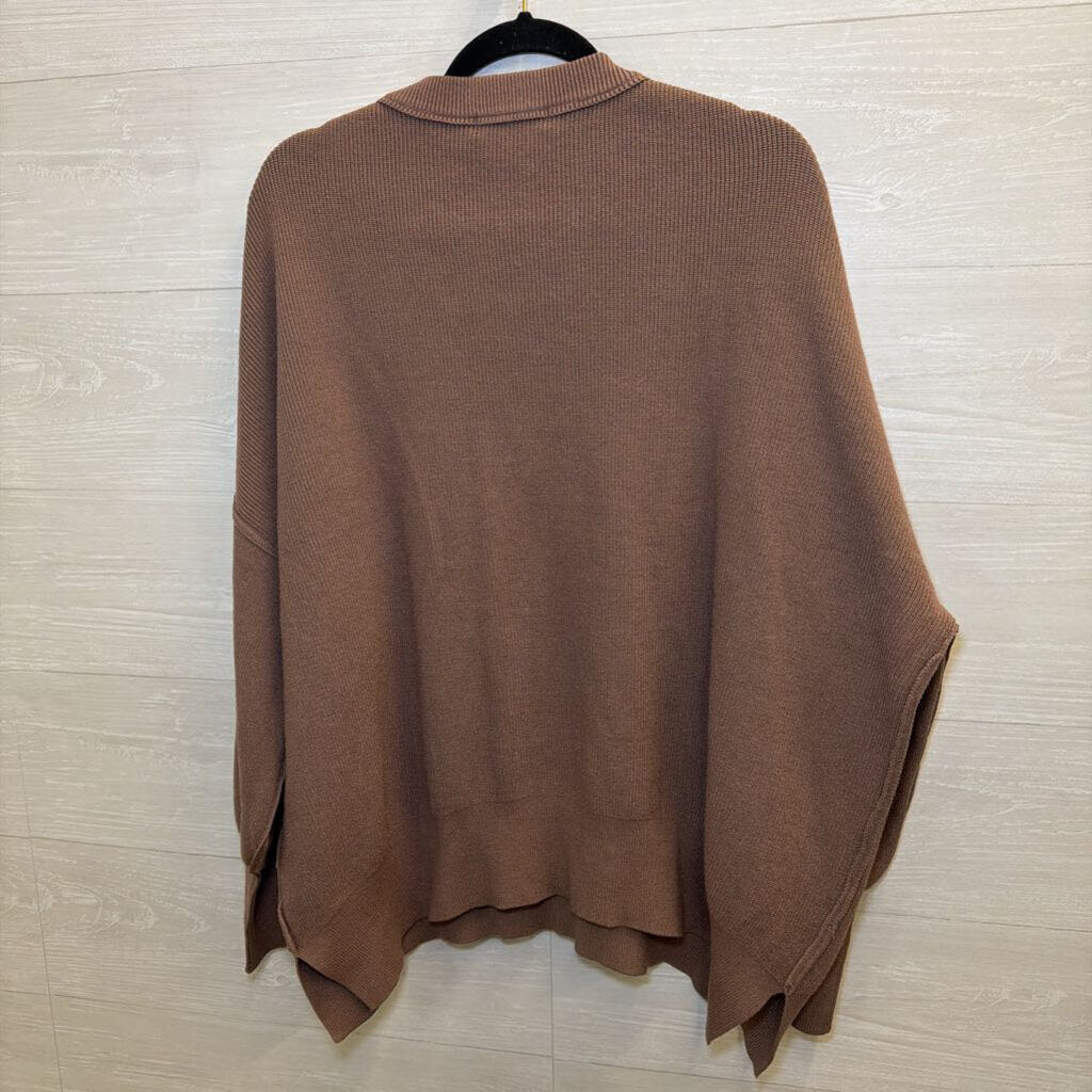 Brown Knit Long Sleeve Sweater Large