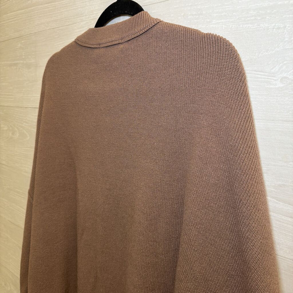 Brown Knit Long Sleeve Sweater Large