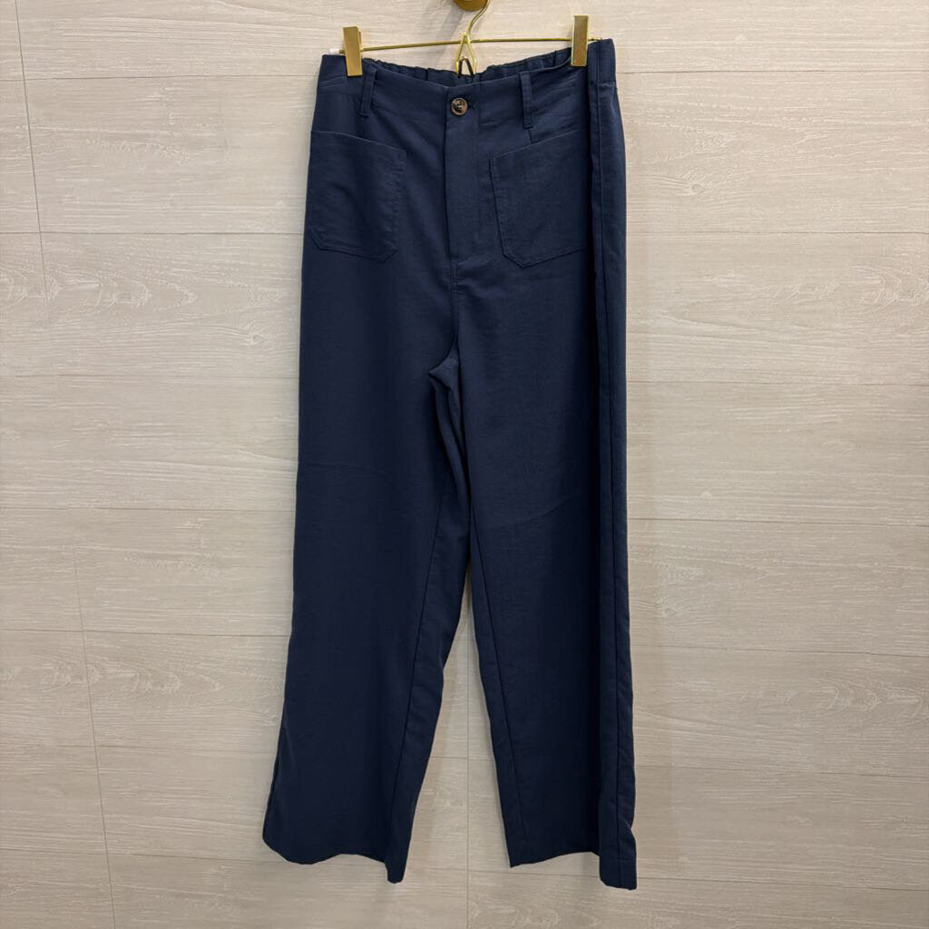 Halara Navy Wide Leg Pants Small