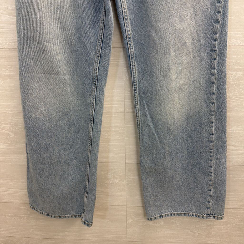 We The Free Light Wash Tinsley Baggy High Rise Straight Leg Jeans 27