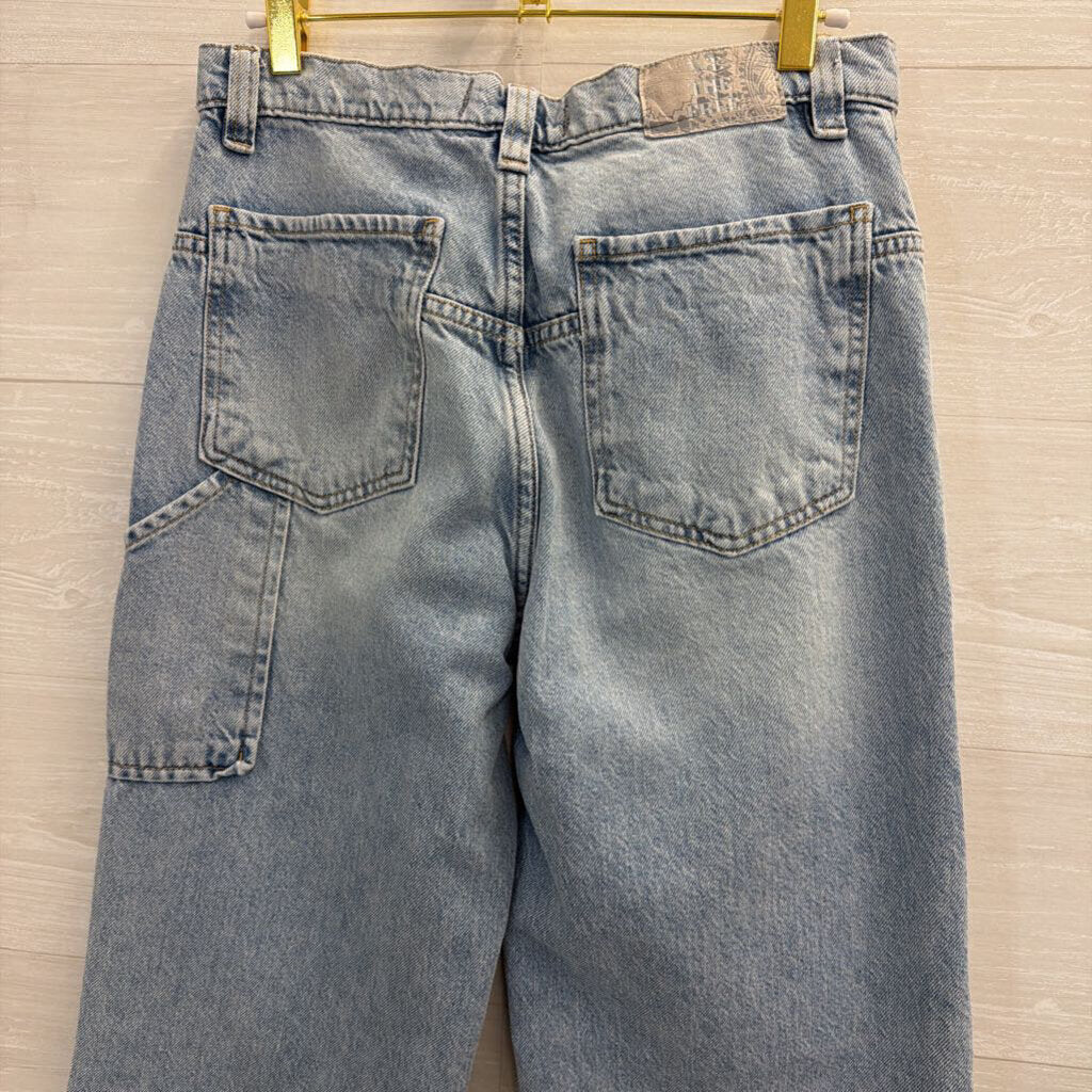 We The Free Light Wash Tinsley Baggy High Rise Straight Leg Jeans 27