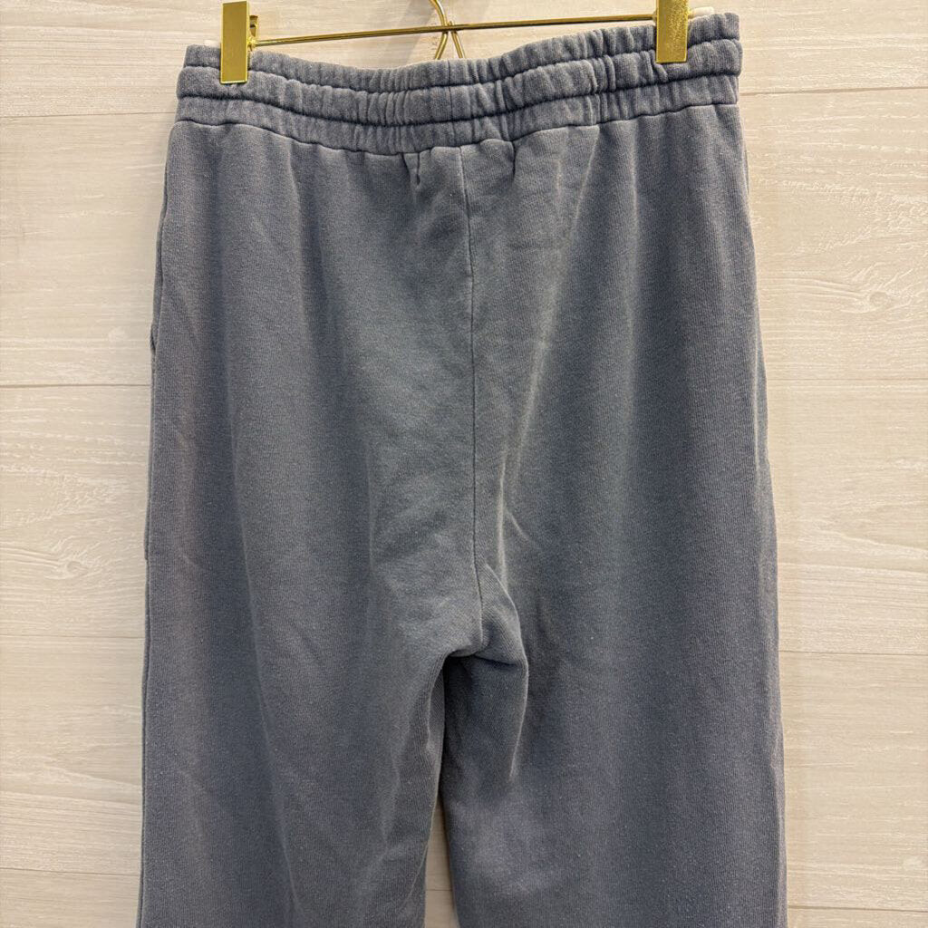 C and C California Blue Wide Leg Pants/ Quarter Zip Pullover Set Small